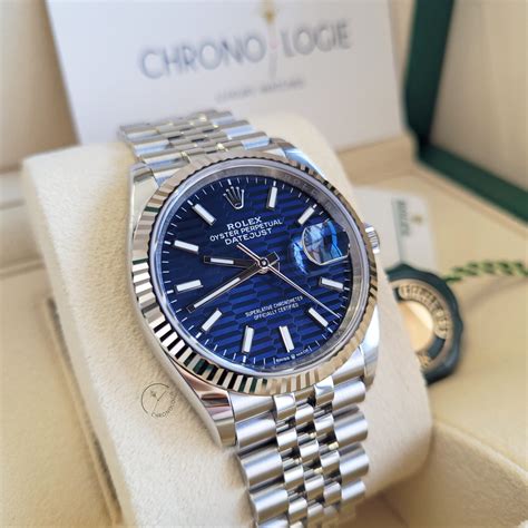 rolex datejust fluted blue|Rolex Datejust blue motif.